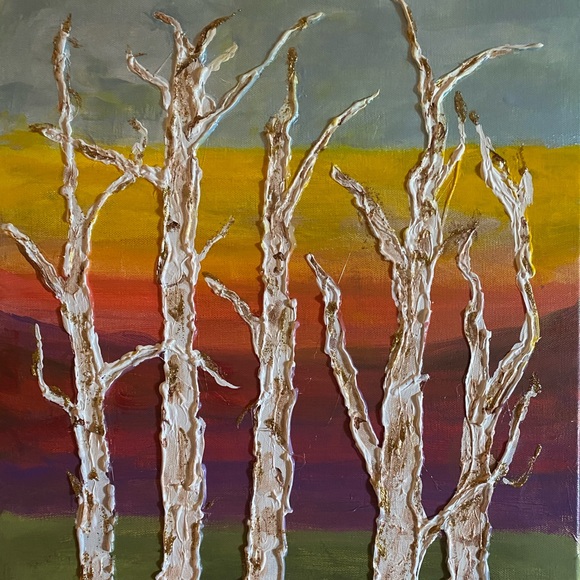 Colorful Abstract Tree Art Canvas - Picture 6 of 7